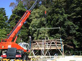 建前まで養生保管